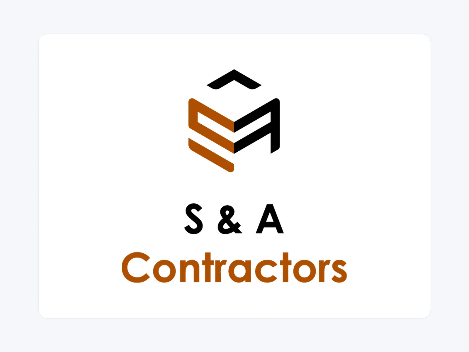 S & A Contractors — الهوية والشعارات