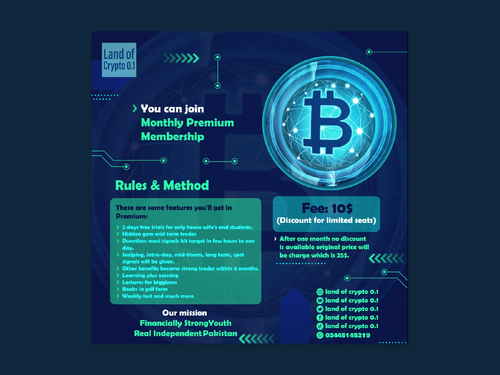 Land of Crypto 0.1 — التصاميم الاجتماعية